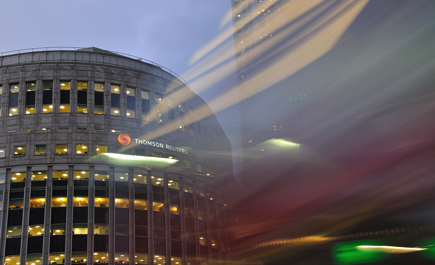 Thomson Reuters Skyline Sign