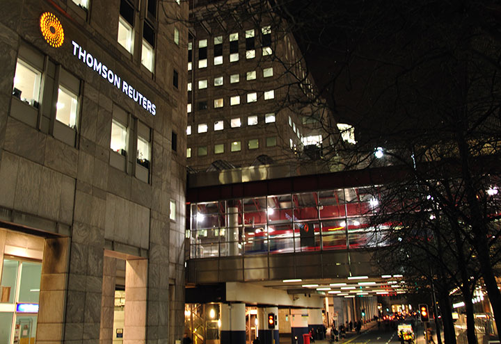 Thomson Reuters Skyline Sign