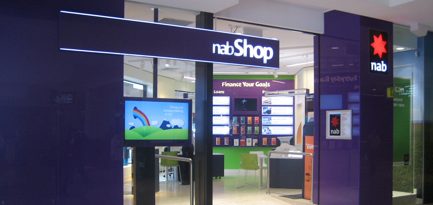 NAB Shop Concept Signage