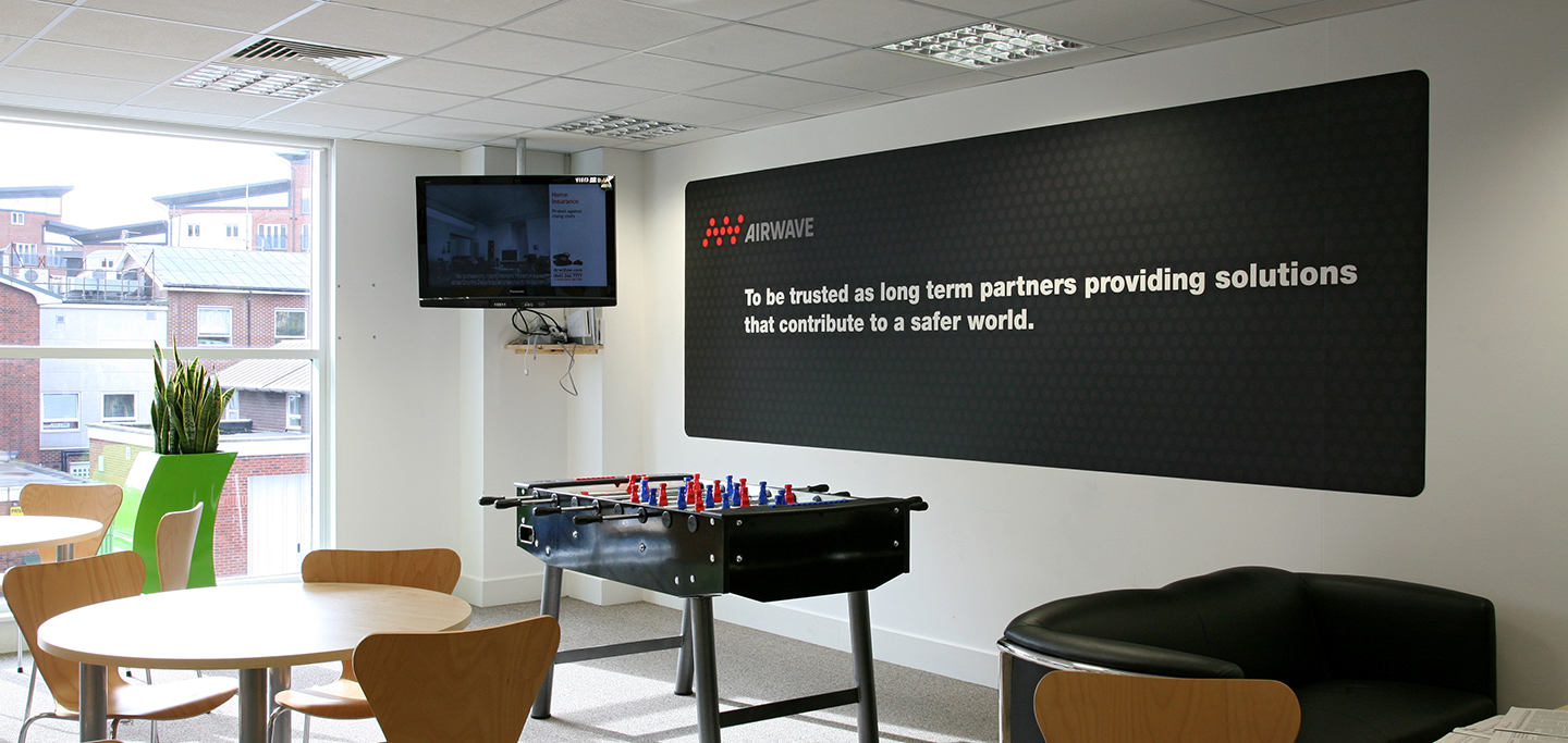 Airwave Branded Reception Signage