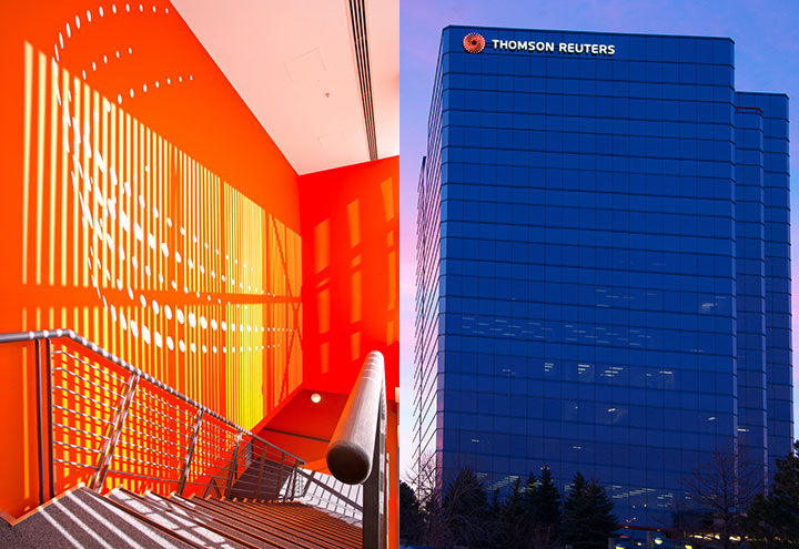 Thomson Reuters Skyline Sign