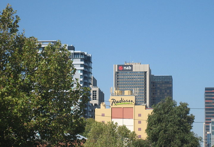 NAB Melbourne Sky Sign 